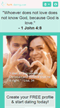 Mobile Screenshot of faithdating.com